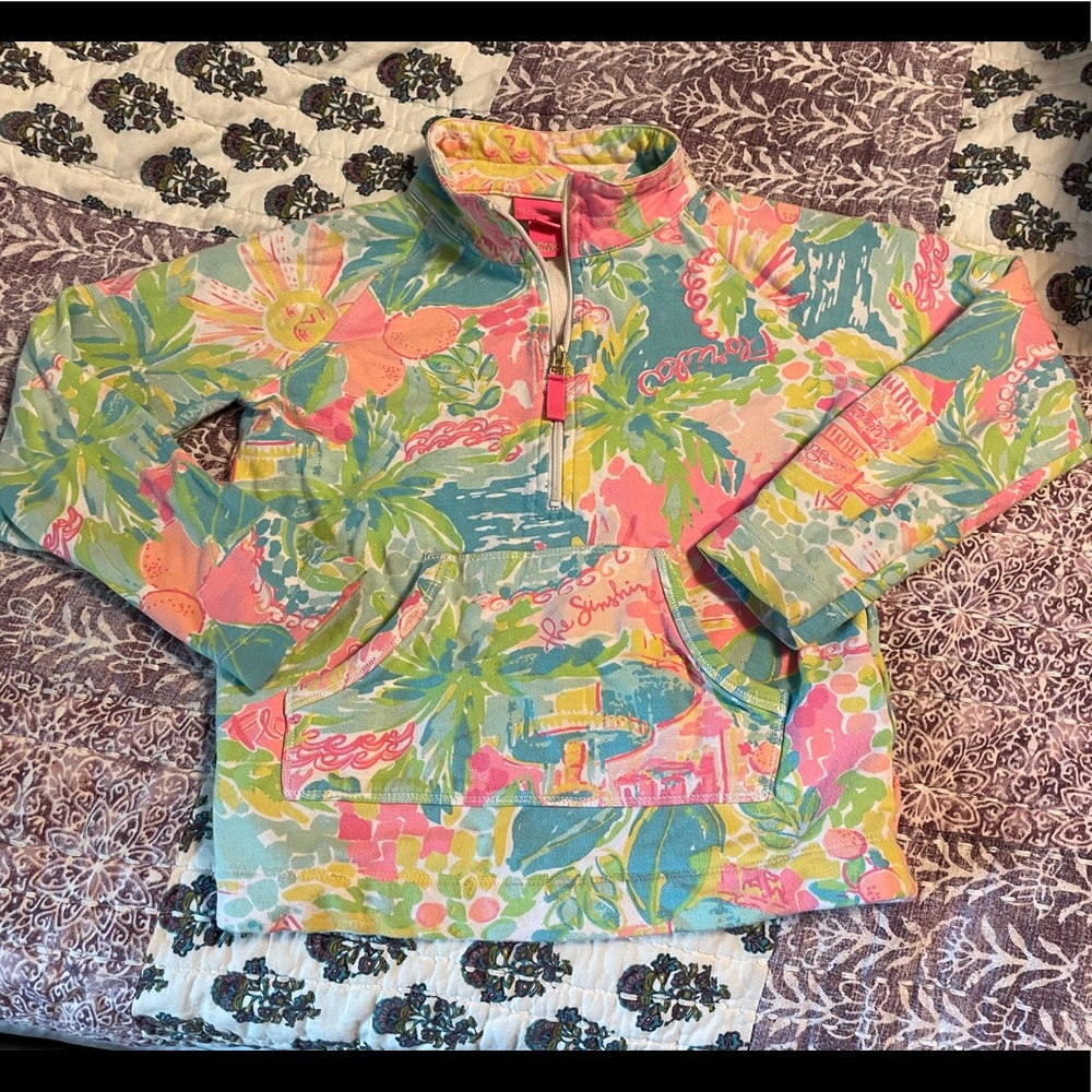 Girls Lilly Pulitzer PopOver Jacket  size 6-7